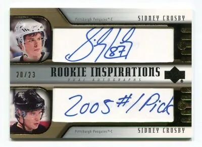 2005-06 Upper Deck Rookie Update #276B Sidney Crosby AUTO 20/23 - 2005 #1 Pick • $9999.99