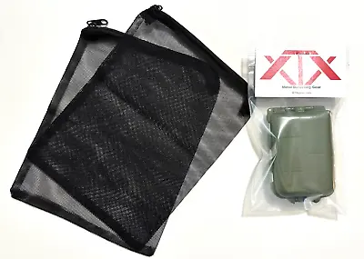 XTX Metal Detecting  Findings Box + 2 Mesh Zipper Bags...OD Green • $9.95