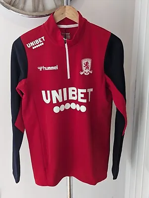 Middlesbrough FC Half Zip Sweat New With Tags Unibet Size Medium Hummel  • £17.99