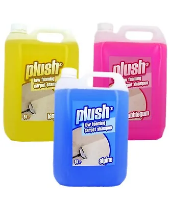 Plush Cleaning Carpet & Upholstery Cleaner Shampoo - 5L Range • £13.49