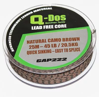 3 25m Spools 45lbs Camo Brown Leadcore Leader 45lbs (75M Total) New Free Postage • £19.99