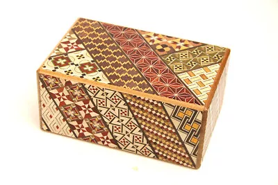 Secret Puzzle Box 27 Steps 5in Limited Hakone Yosegi Zaiku Japan Handmade New • £181.30