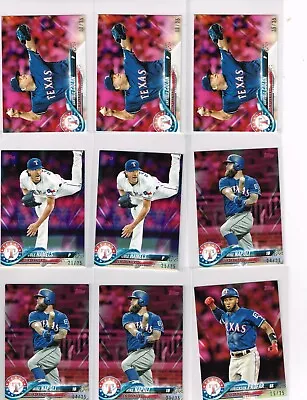 2018 TOPPS MINI ON DEMAND PINK 512 MIKE NAPOLI #d 21/25 - TEXAS RANGERS • $4.99