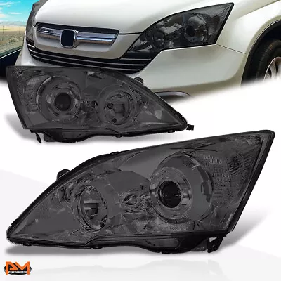 For 07-11 Honda CRV Projector Headlight OE Replacement Smoked Lens Clear Corner • $156.89