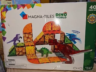 Magna-Tiles Dino World Magnetic Building Set - 40 Piece • $44.95