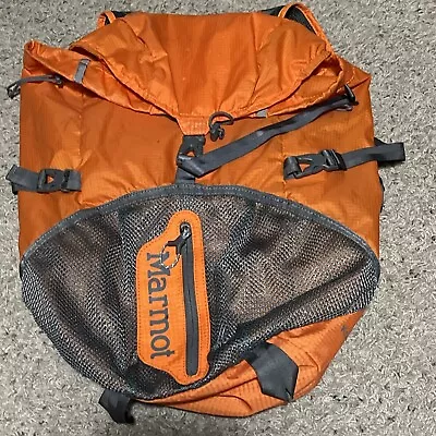 Marmot Kompressor Plus 20L Backpack Hiking Daypack Ultralight Orange And Gray • $37