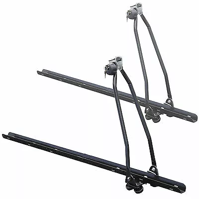 Universal Bike Carrier Car Roof Bicycle Upright Mounted Cycle Locking Rack X2 • £39.99