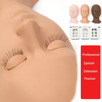 Professional Practice Eyelash Mannequin Head  Eyelashes Tools Heads Mannequin • $23.36