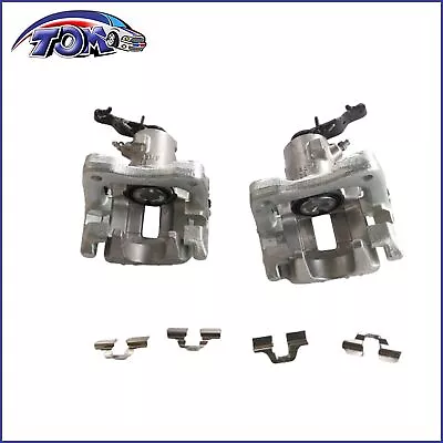 2PCS Disc Brake Caliper With Bracket Rear For Volkswagen Beetle Golf Jetta Audi • $80.03