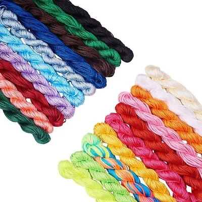 £1.80 • Buy  1mm Satin Nylon Cord Nylon Chinese Knot Shamballa Macrame  DIY Beading Thread