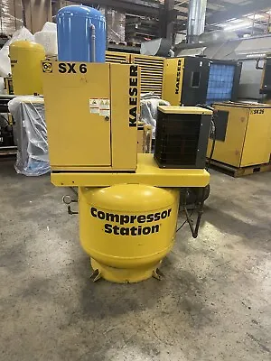 Kaeser SX6 Compressor Station 5hp Rotary Screw Air TX3 Refrig Dryer Tank • $6490