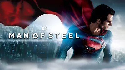 2013 Man Of Steel Movie Poster 16X11 Superman Clark Kent Henry Cavill Lois 🍿 • $12.93