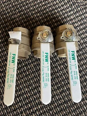 FNW Figure X410C 2 In. Brass Full Port NPT 600# Ball Valve New • $29.99