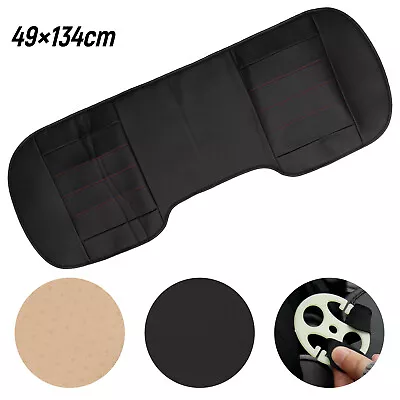 Universal Car Rear Back Seat Cover PU Leather Chair Cushion Mat Pad Protector • $23.99