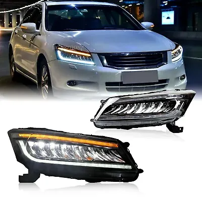 HCmotion LED Headlights For Honda Accord Sedan 2008-2012 DRL Start Up Animation • $499