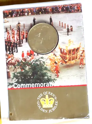 Royal Mint Queen's Golden Jubilee 2002 Commemorative Medal In Sealed Pack • £5.75