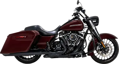 Vance & Hines Twin Slash Black Slip On Mufflers For 2017-2023 Harley Touring M8 • $499.99