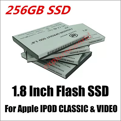 256GB SSD Flash Replace TOSHIBA MK1634GAL 160GB HDD For IPOD 7th Gen Classic • $129.88