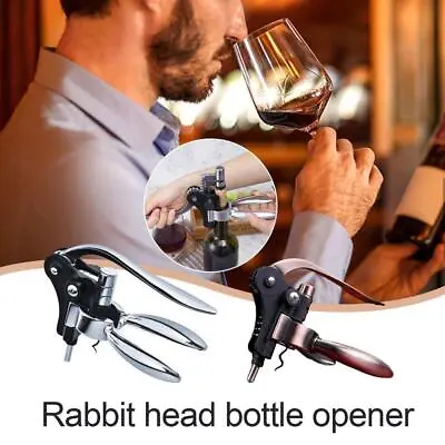 £10.21 • Buy Corkscrew Rabbit Style Lever Wine Bottle Opener Silver Gift Corkscrew