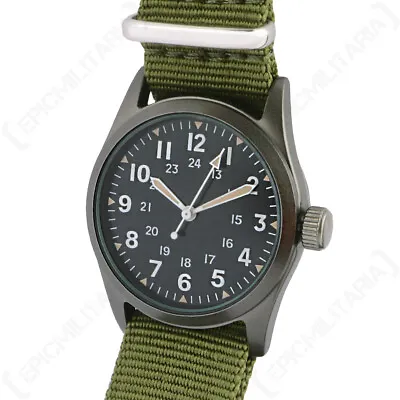  The Grunt  US Vietnam War Pattern Military Service Watch In Presentation Box • $64.59