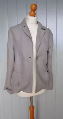 Part Two/ Linen Grey Quirky Jacket Size 10-12 RRP £89 • £13.99