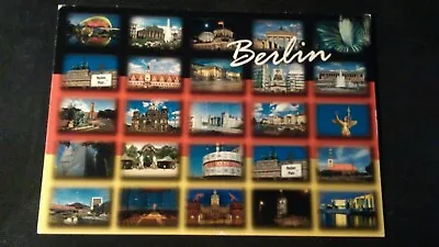 £0.87 • Buy Beautiful Older Multi-picture Postcard Berlin World Time Clock Cathedral Marienkirche Run 2014 Bm76