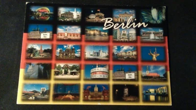 £0.87 • Buy Beautiful Older Multi-picture Postcard Berlin World Time Clock Cathedral Marienkirche Run 2014 Bm76