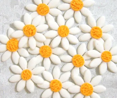 Edible Sugar Flowers  X 20 - Daisies - Approx. 2.5cm - Beautiful Cake Toppers** • $15