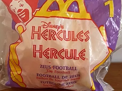 McDonald’s 1997 Hercules Zeus Football #1 Mint In Package • $3