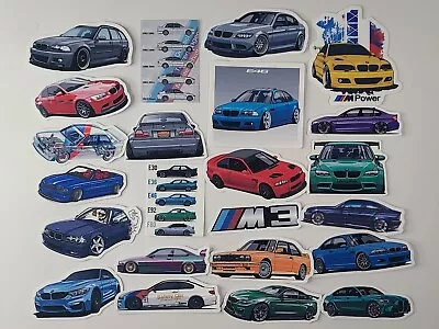 German Icon Classic BMW M3 M Power E30 E36 E46 E92 F80 M3 Vinyl Decal Stickers • $10.97