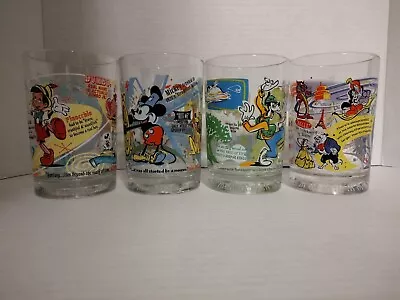 Lot Of 4 McDonald's Disney World 100 Years Of Magic Glass Drinking Cups • $39.99