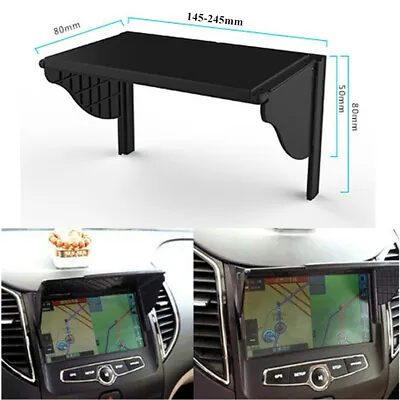 Universal Car Interior Dash Radio Sun Shade GPS Navigation Hood Cap Cover Parts  • $15.20