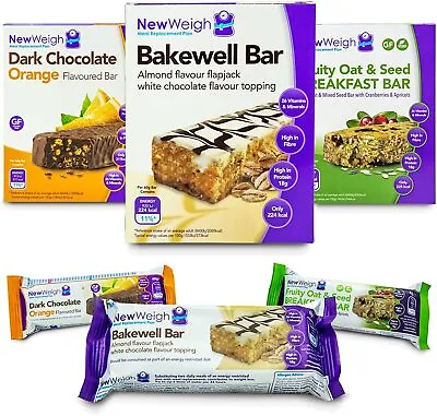 £18.97 • Buy Bakewell Meal Replacement Protein Bars - High In Fibre Energy Snack Bar - Nutri