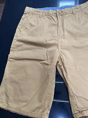 £3 • Buy Urban Outlaws Boys Mustard Colour Shorts Age 13-14 Yrs