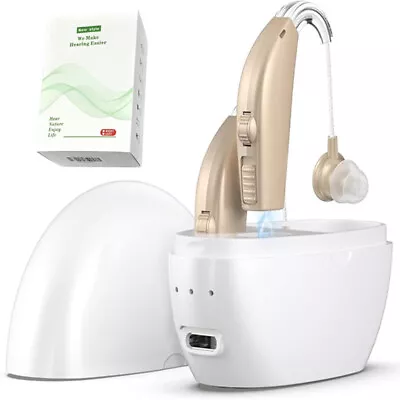 Rechargeable Digital Hearing Aid Severe Loss Ear Aid HIGH-POWER Sound Amplifier • $58.99