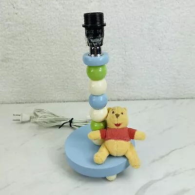 Vintage Disney Winnie The Pooh Table Lamp Base Nursery Night Light Plush Pooh • $12.95