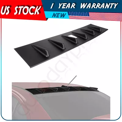 $36.08 • Buy Fits 2008-2016 Mitsubishi Lancer EVO X Sedan Rear Roof Shark Fin Spoiler Wing