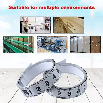 1M/2M Ruler Tape Measure Woodworking Table Saw Self Adhesive Backing Practical • $9.18