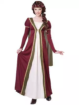 Medieval Maiden Renaissance Queen Maid Marian Adult Womens Costume • £38.57