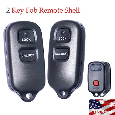 2Pcs Key Fob Shell Case For Toyota Highlander 2001 2002 2003 2004 2005 2006 2007 • $8.77