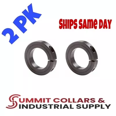 7/8” SINGLE SPLIT STEEL (2 PCS) NEW CLAMPING SHAFT COLLAR BLACK OXIDE Free Ship • $11.49