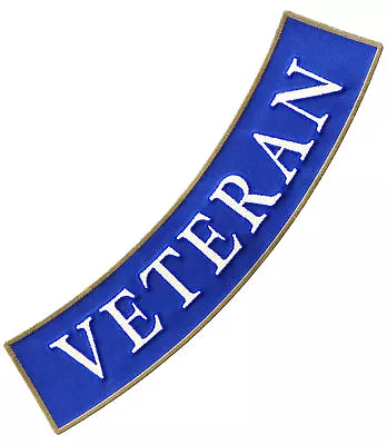 Veteran Blue & White Bottom Rocker Patch Military Patches • $4.99