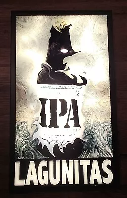 Lagunitas IPA India Pale Ale LED Lighted Motion Bar Sign W/moving Swirls RARE • $199.99