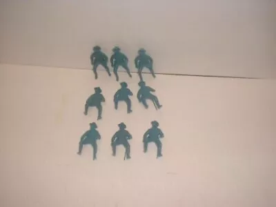 Marx 7th Cavalry Rider Figures / Aqua Color /set #1 • $9.99