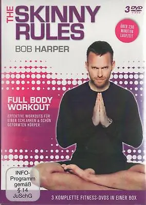 £26.66 • Buy Bob Harper The Skinny Rules Full Body Workout NEW 3 DVD Box Effective Workouts