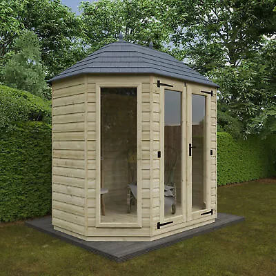 Luxury Full Pane Octagonal Outdoor Home Office Garden Room 10-Year Guarantee • £2999.99