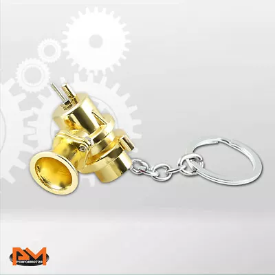 Turbocharger Blow Off Valve Bov Style Car Keychain Alloy Keyring Key Fob Gold • $5.89