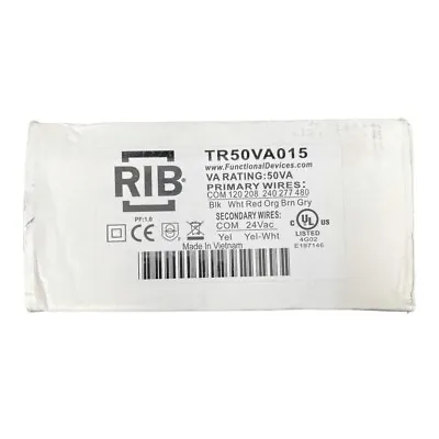 RIB TR50VA015 Transformer 50VA 480/277/240/208/120 - Functional Devices *New • $37.99