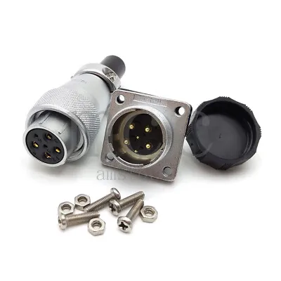 WEIPU WS20 6Pin CNC Wire Connector Plug Socket Aviation Cable Connector • $7.79