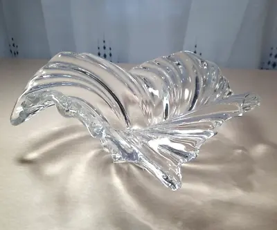 Crystal Centerpiece Bowl By Mikasa Belle Epoque Wave Swirl 12 Inch Diameter • $51